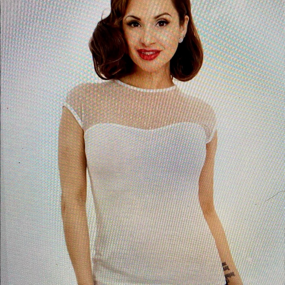 Miss Fancy Rockabilly Top in Ivory
